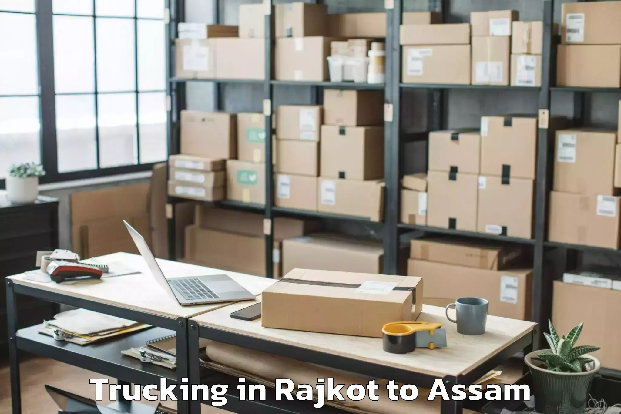 Reliable Rajkot to Guwahati University Trucking